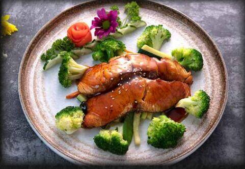 (D)Salmon Teriyaki